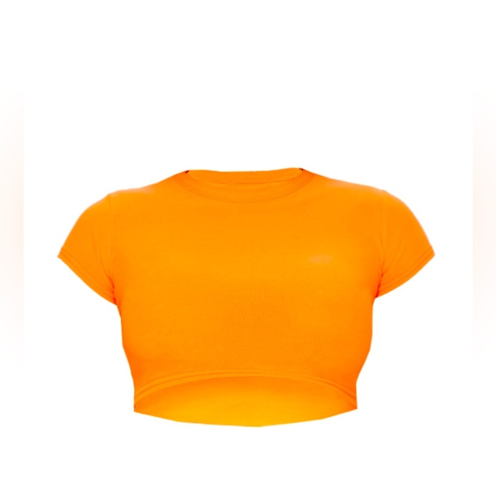Pretty Little Thing neon crop